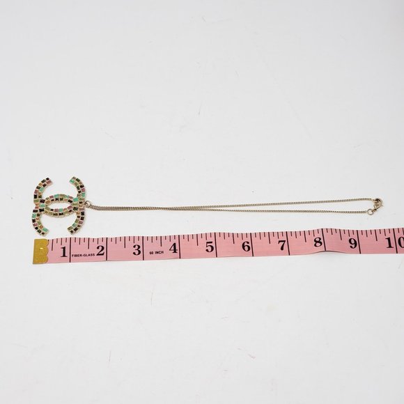 100% Authentic Chanel CC Necklace with Stone - Picture 13 of 16